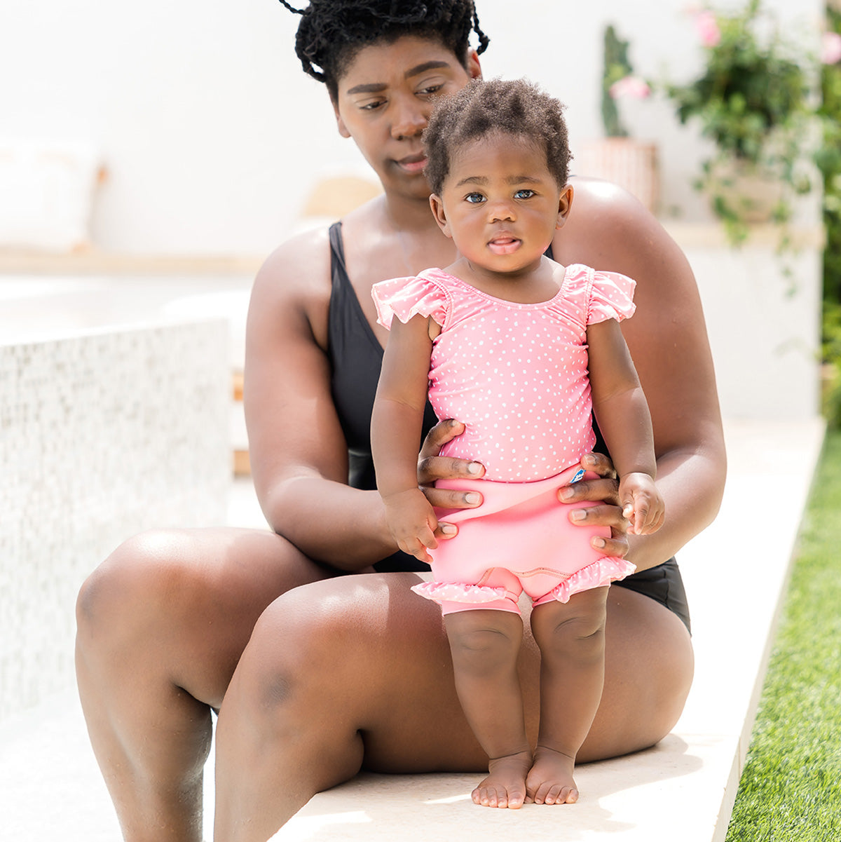 Happy Nappy™ Costume with Frills Pink Dotty