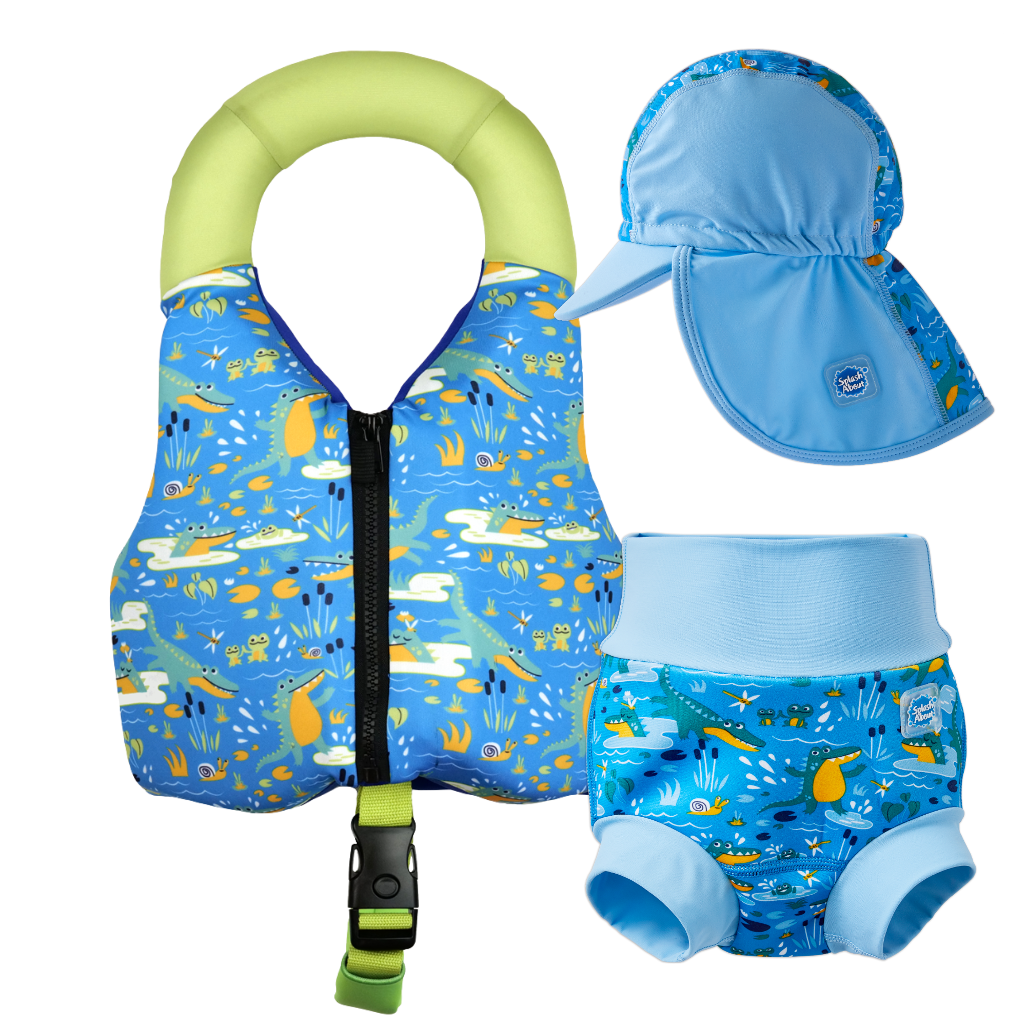 Early Years Swim Vest, Happy Nappy™ & Legionnaire Hat Bundle
