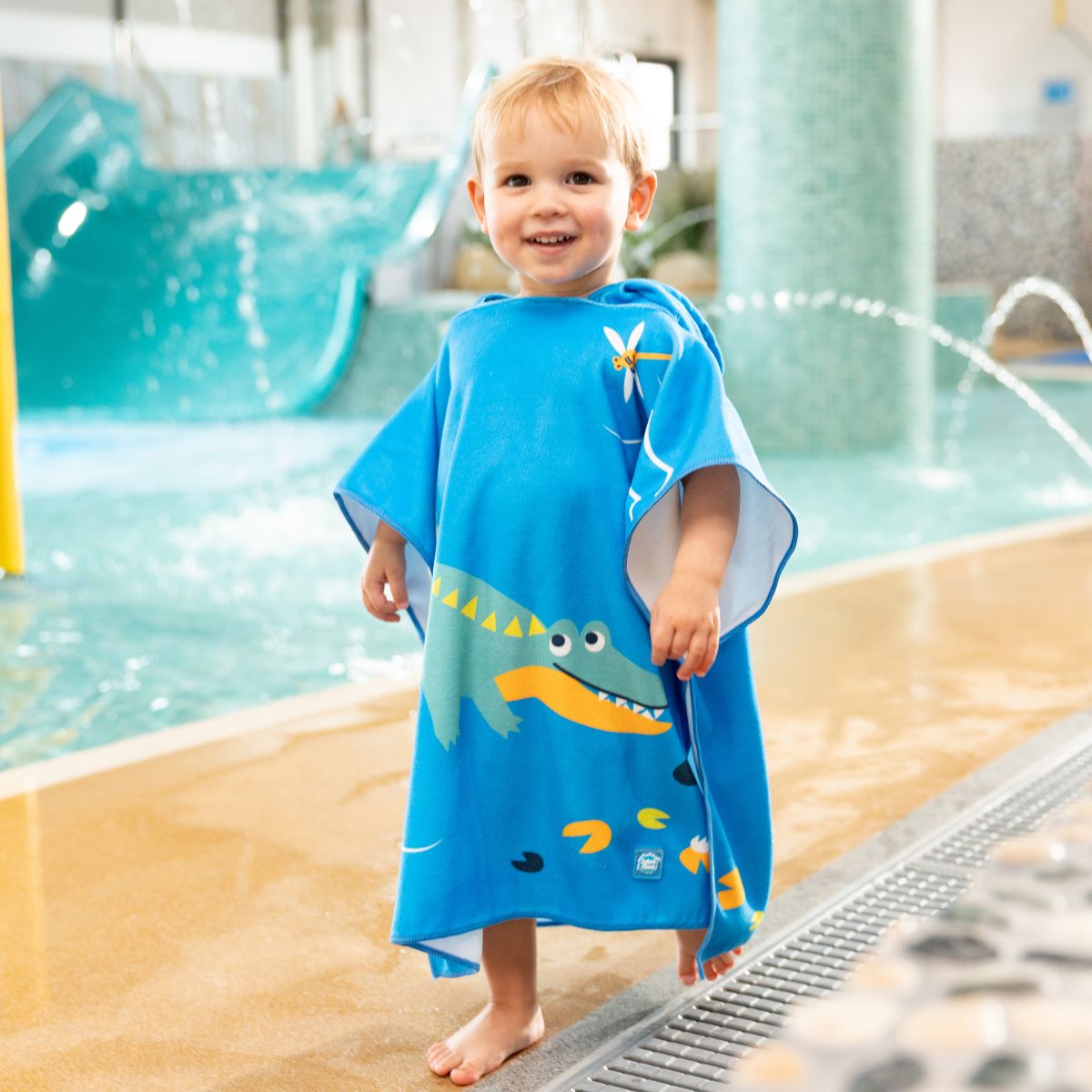 Poncho Handtuch Krokodilsumpf