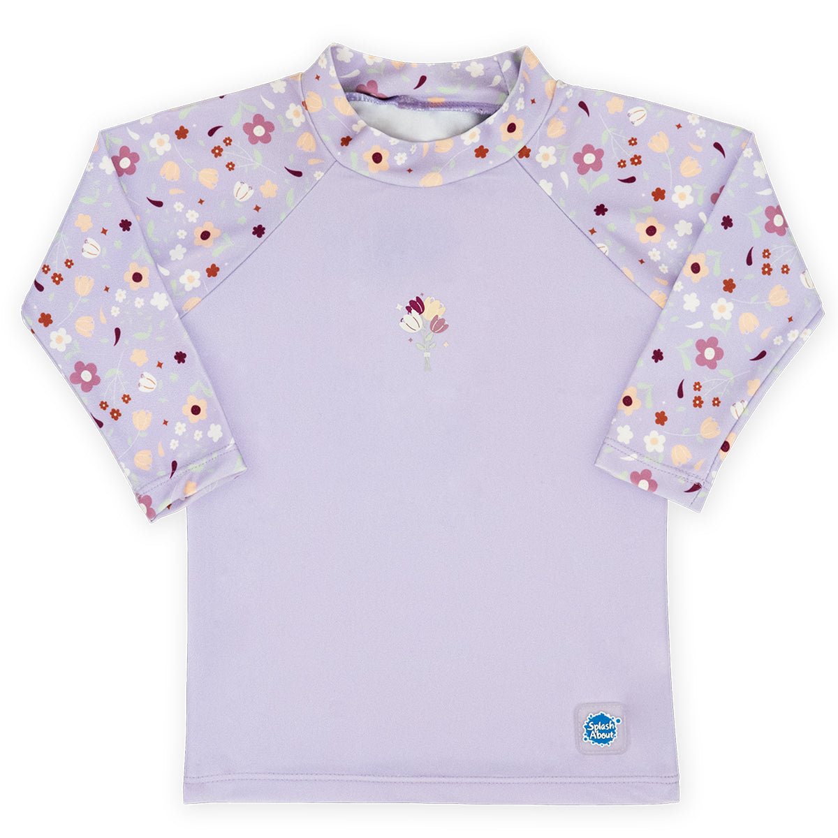 Long Sleeve Rash Vest Lilac Spring
