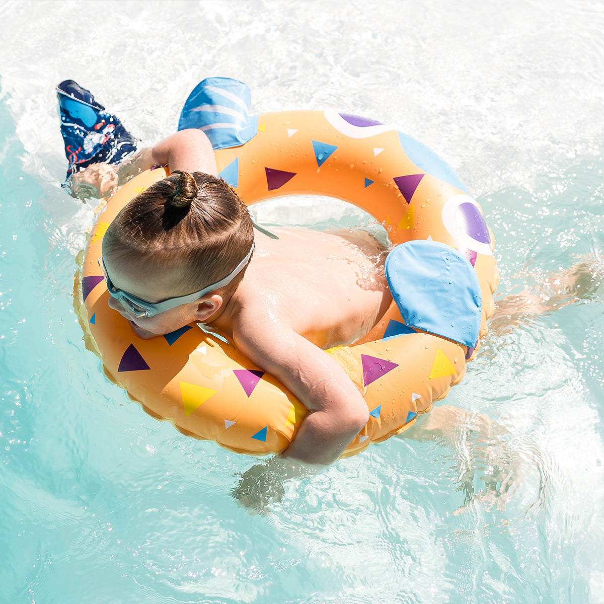 Pufferfish Swim Ring 24"- Orange
