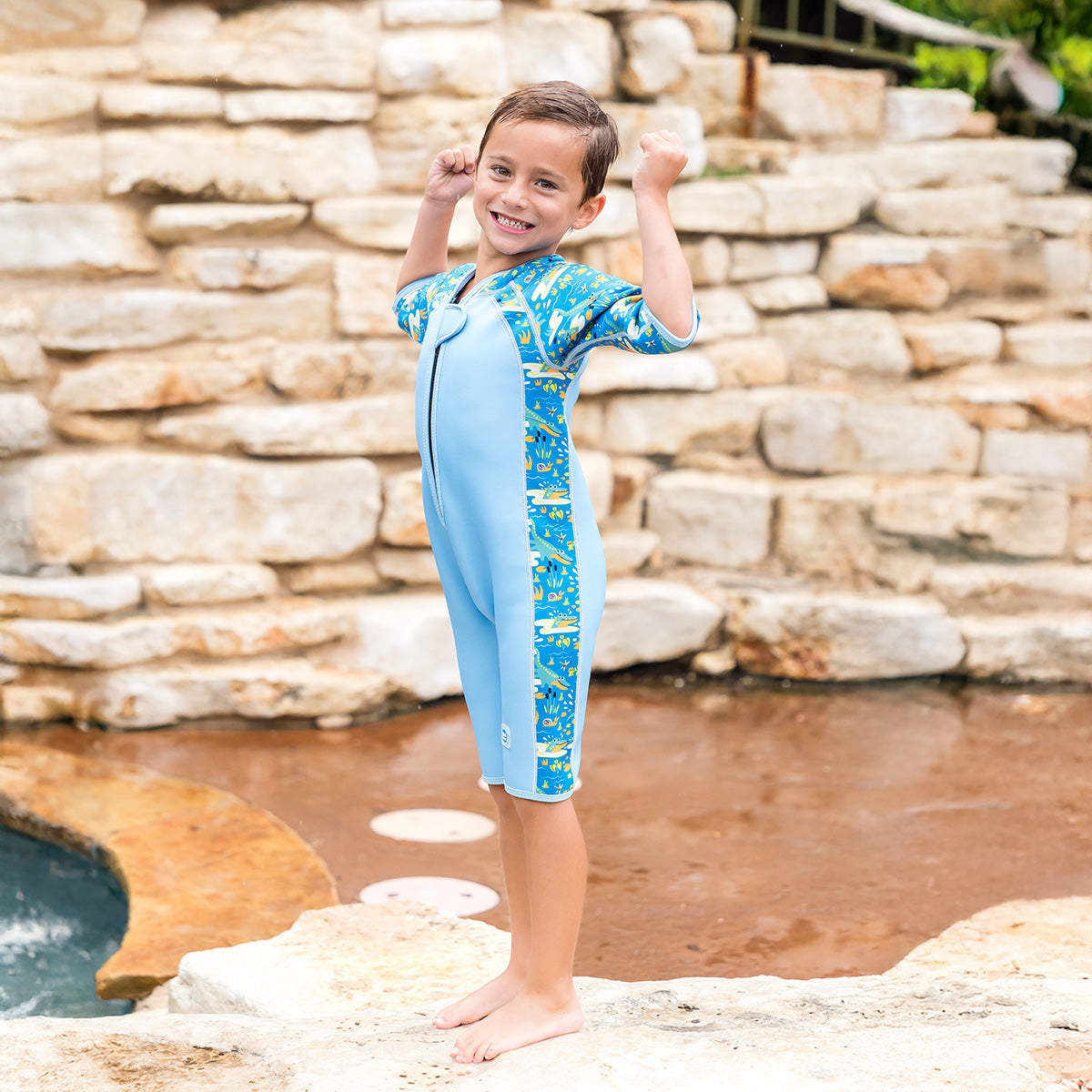 Shorty Wetsuit Crocodile Swamp