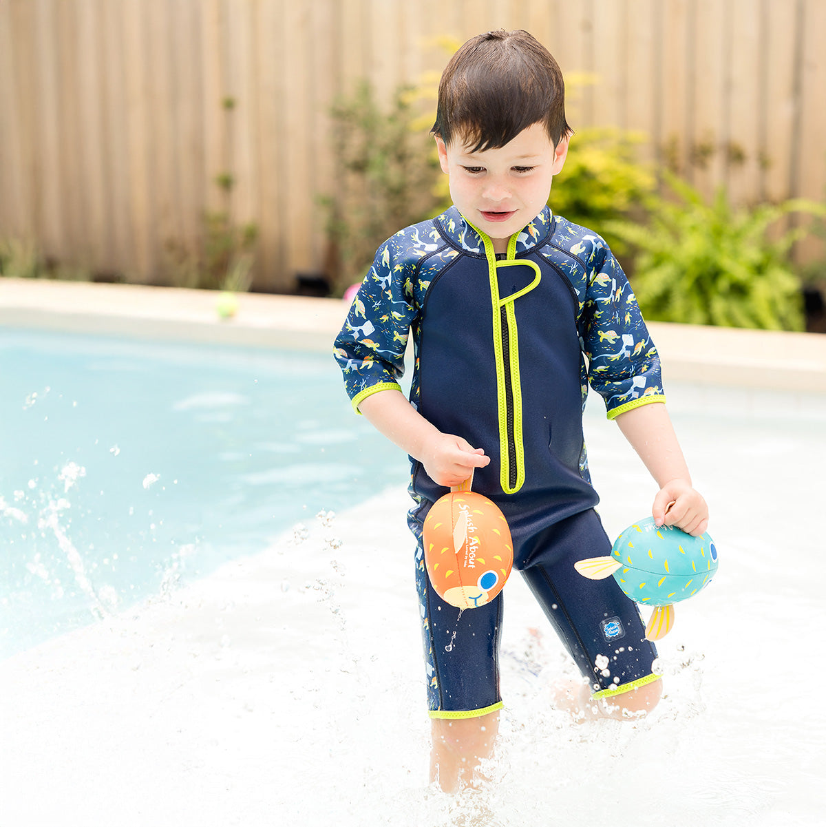 Kinder-Shorty-Neoprenanzug Turtle Tide