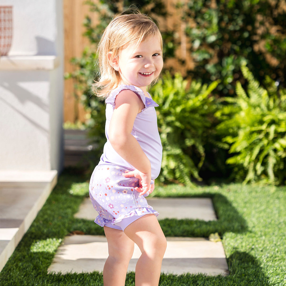 Happy Nappy™ Costume with Frills Lilac Spring