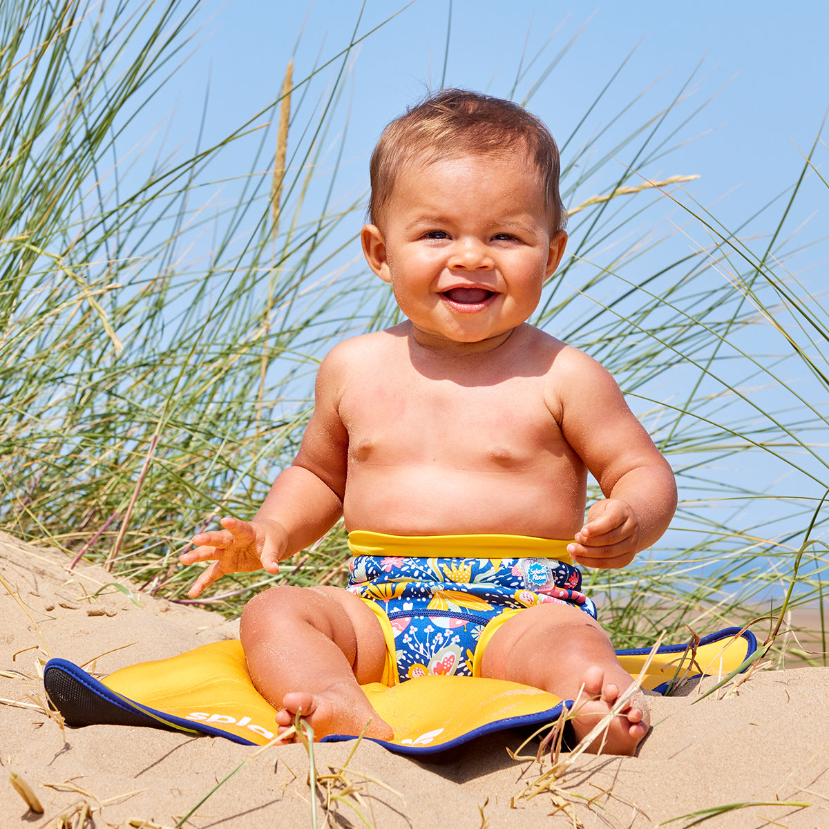 Changing Mat Yellow & Navy