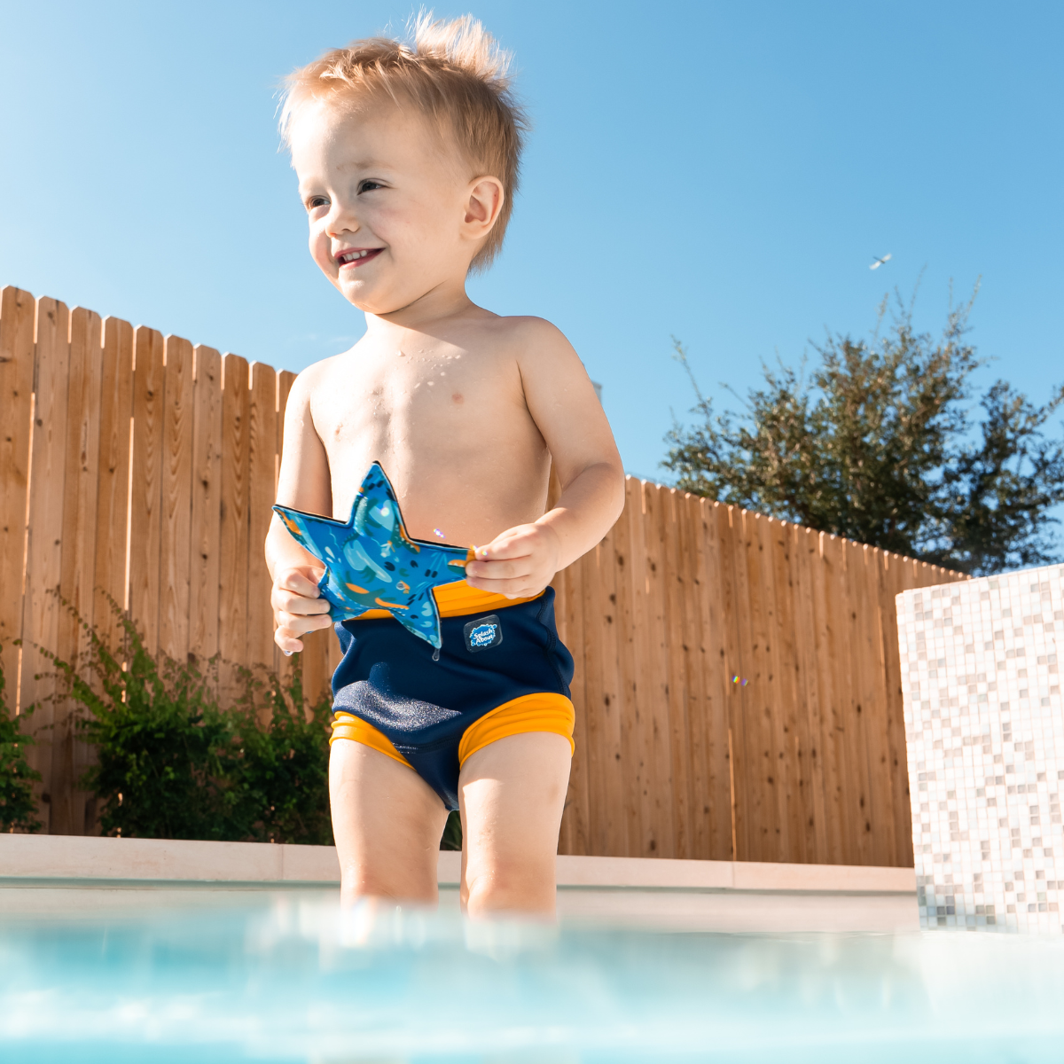 Happy Nappy™ Navy & Yellow