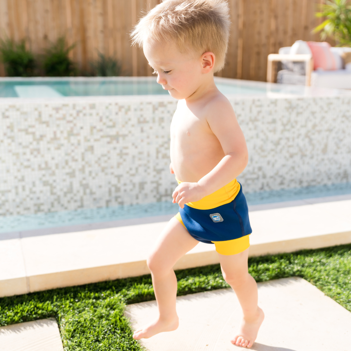 Happy Nappy™ Navy & Yellow