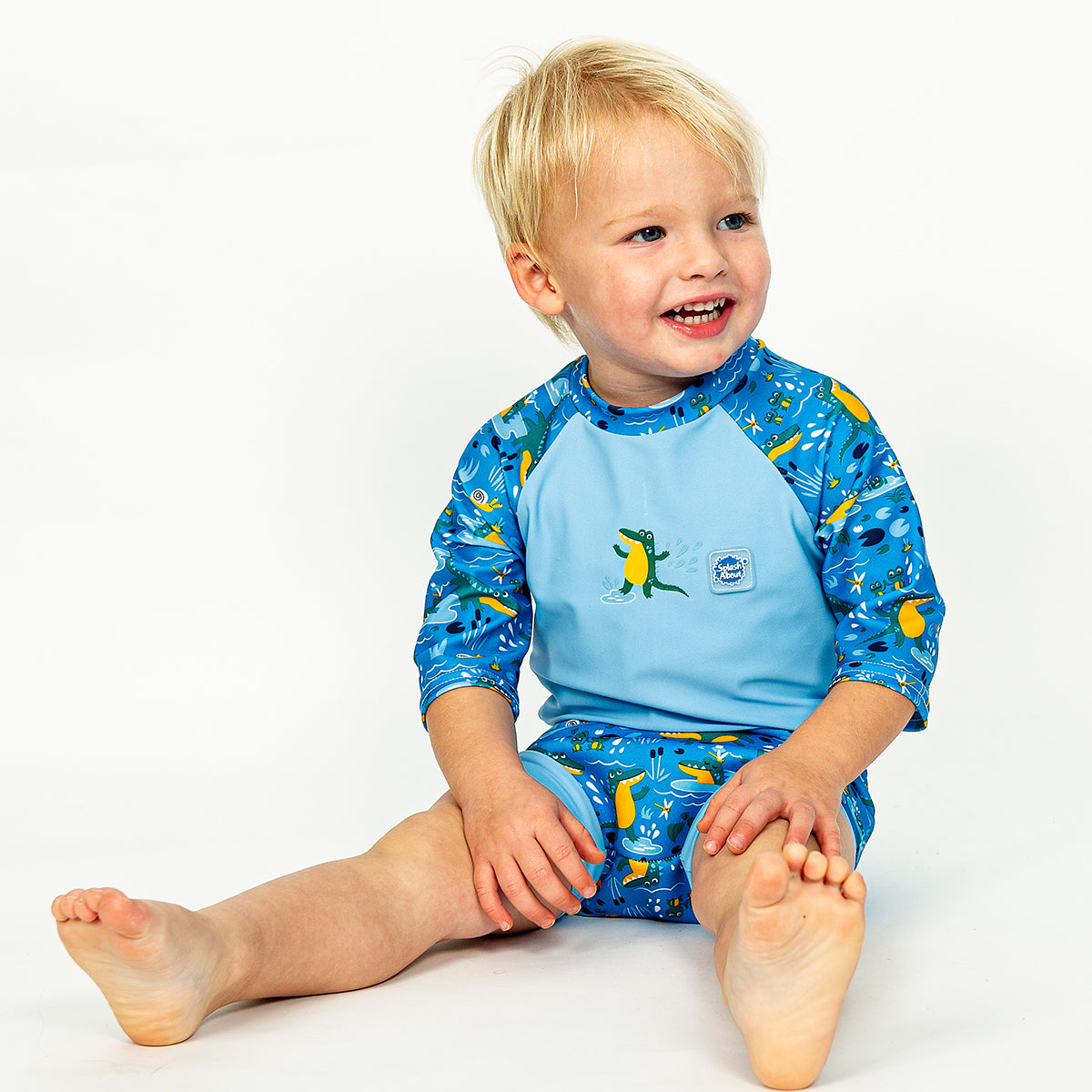 Happy Nappy™ Sunsuit Crocodile Swamp