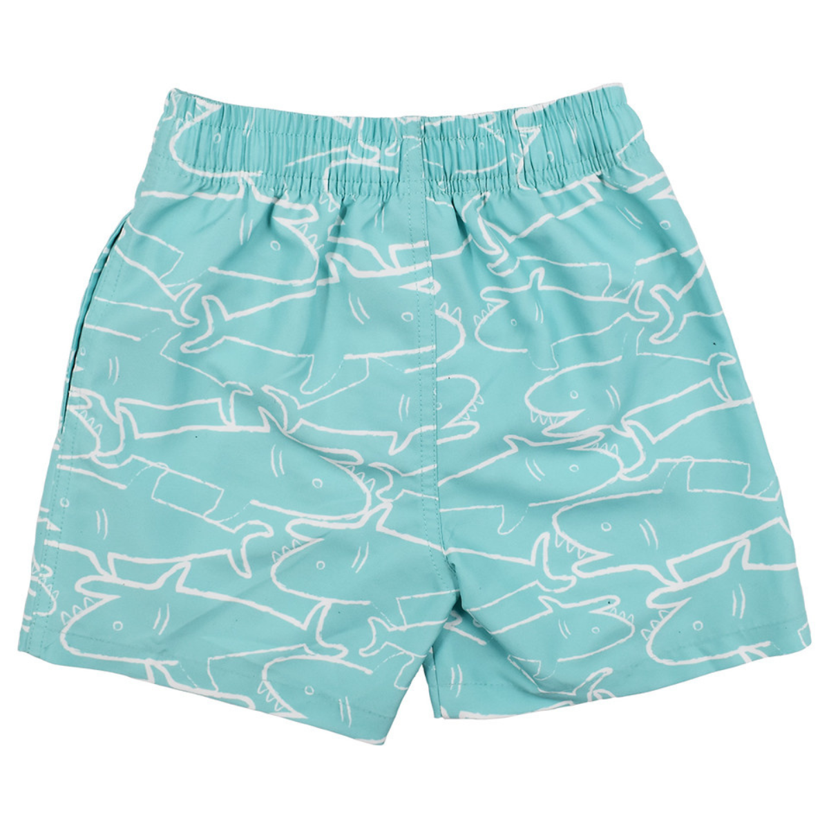 Boys Swim Shorts Shark Aruba Blue