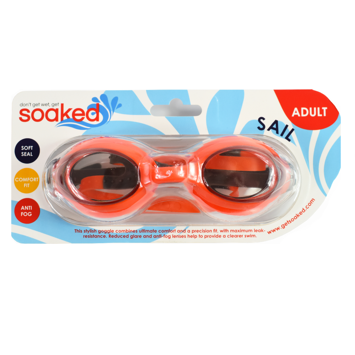 Adult Goggles Sail Orange