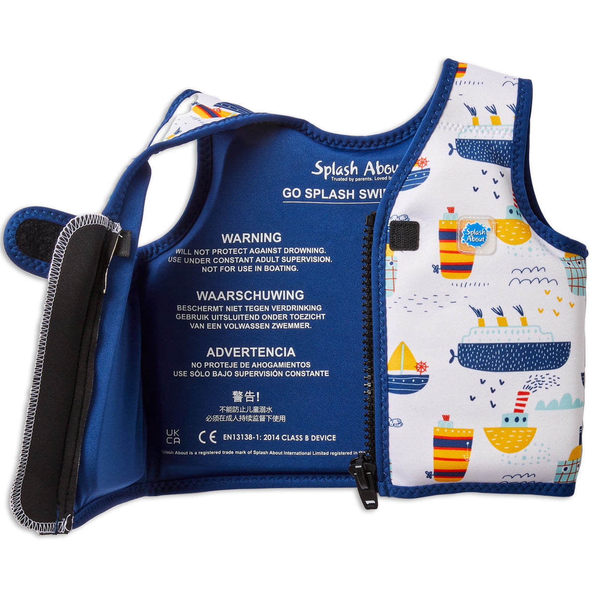Go Splash Swim Vest Tug Boats