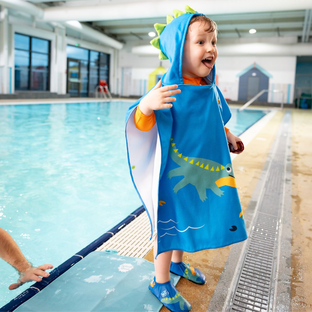 Poncho de bain crocodile des marais
