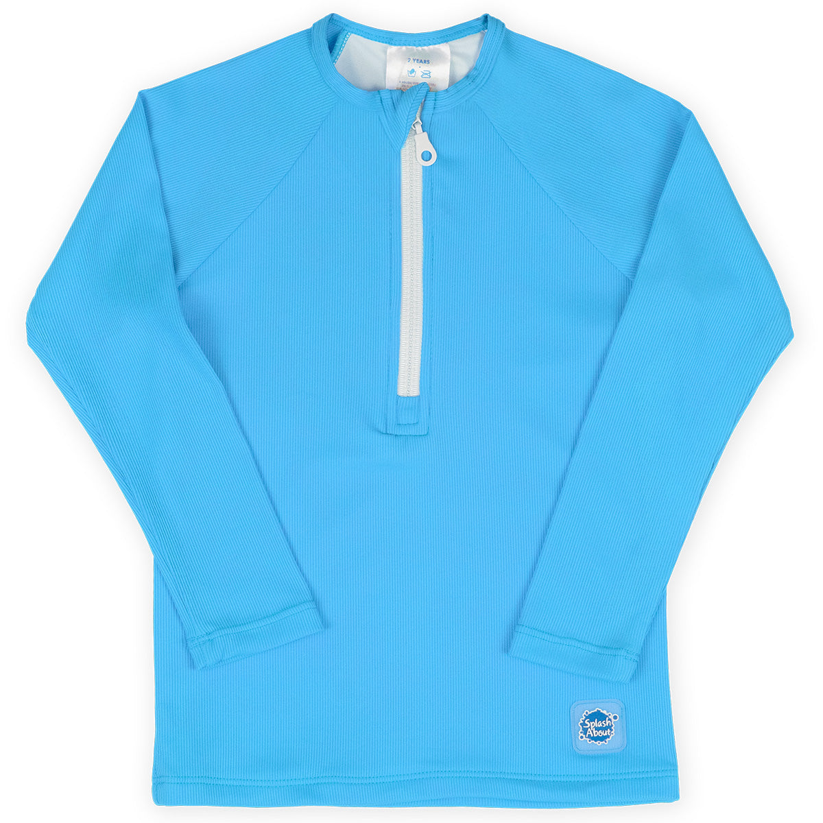 Premium Long Sleeve Rash Vest Neon Blue