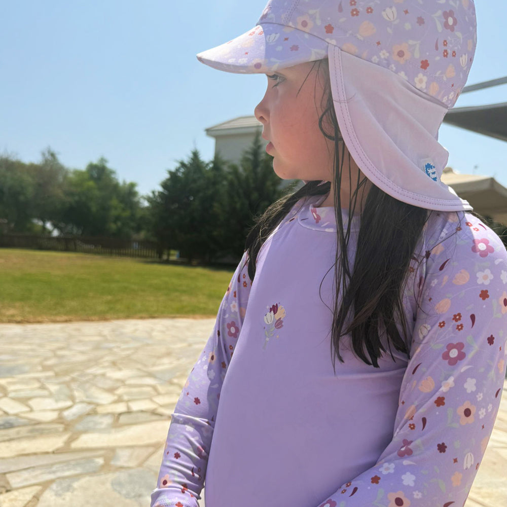 Long Sleeve Rash Vest Lilac Spring
