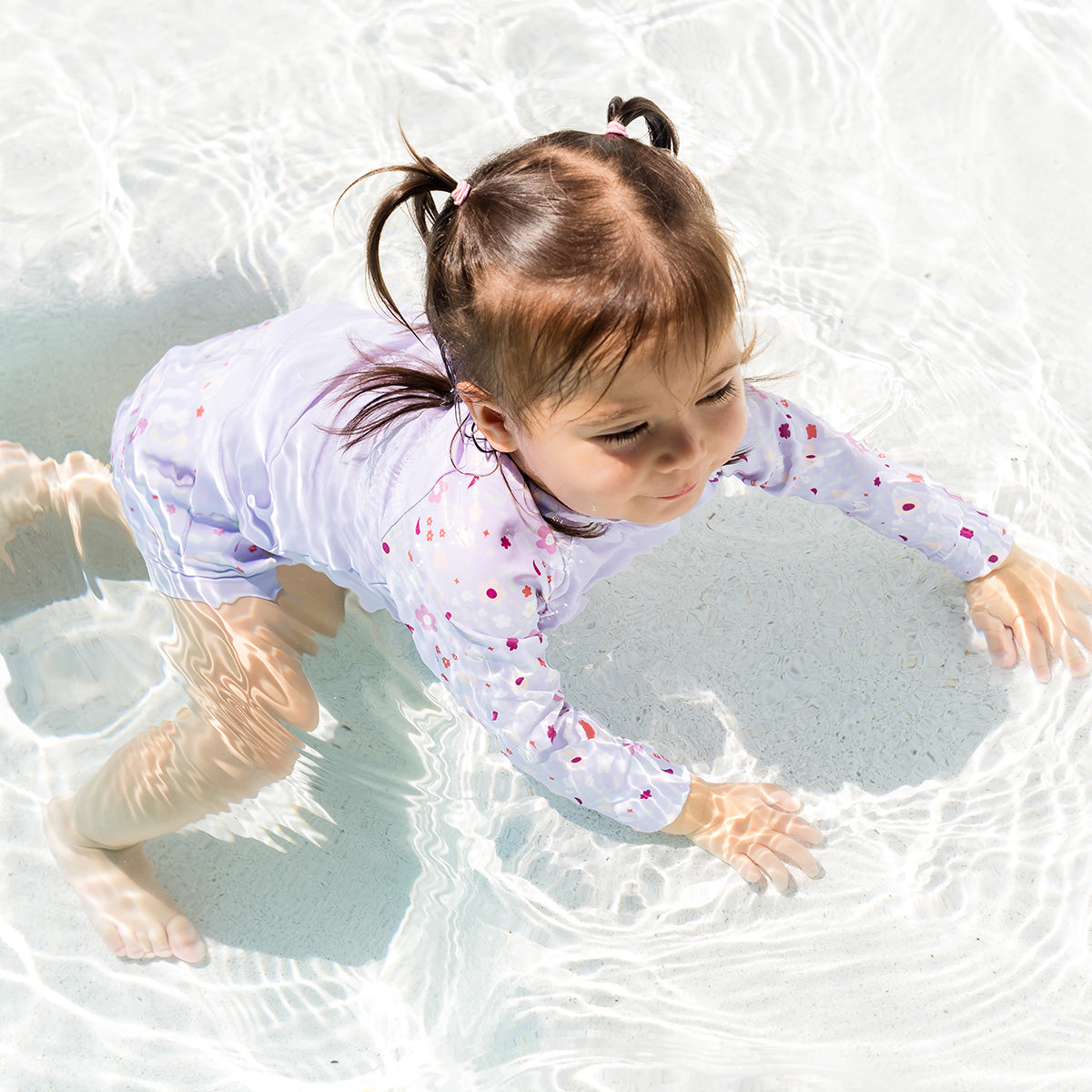 Long Sleeve Rash Vest Lilac Spring