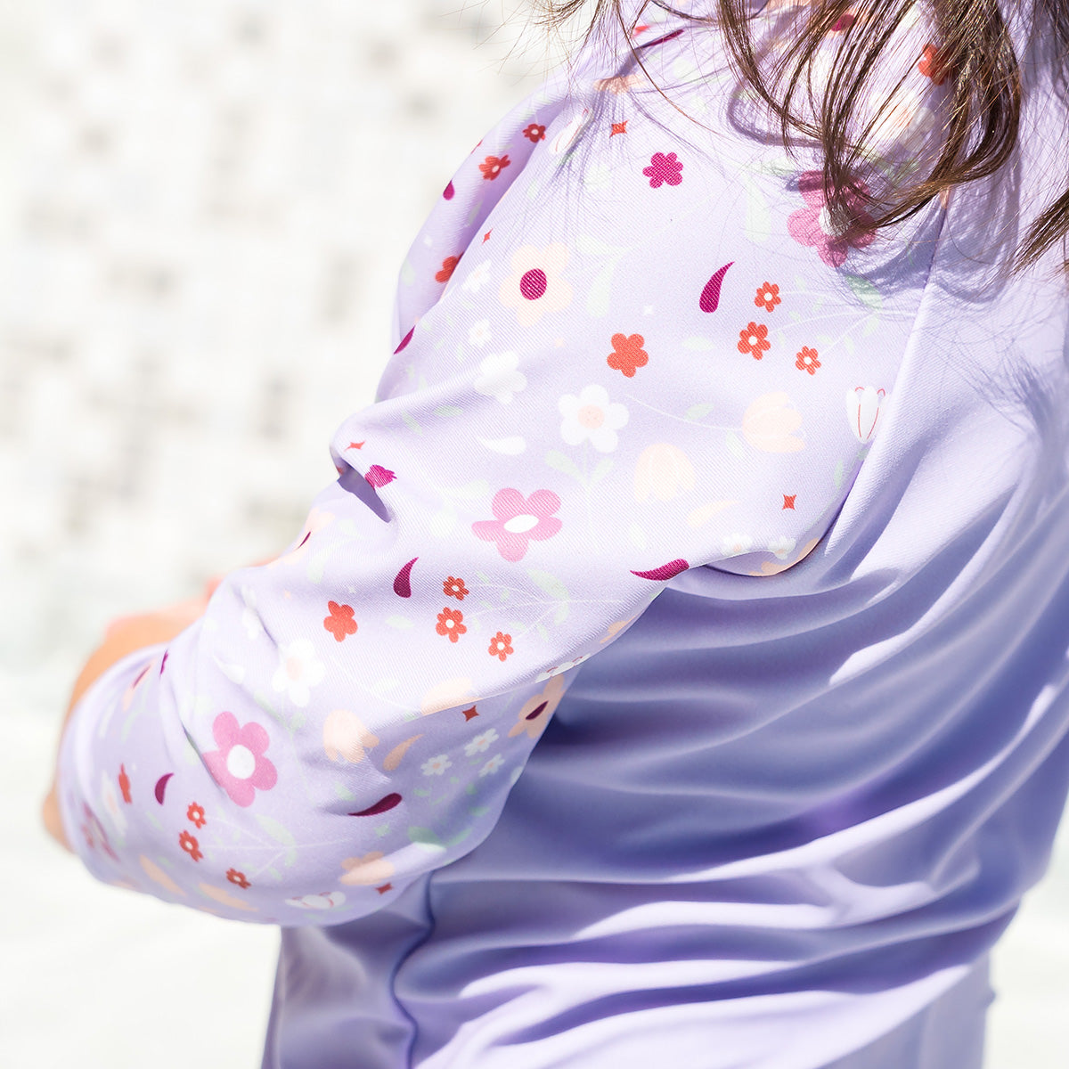 Long Sleeve Rash Vest Lilac Spring