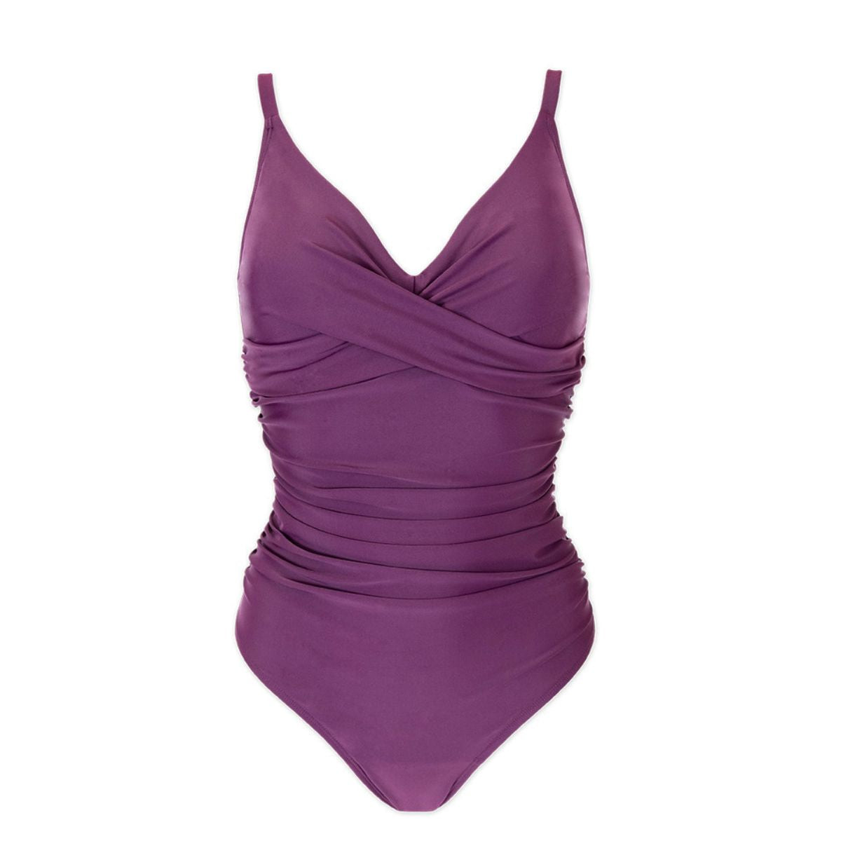 Ladies Swimming Costume Tummy Control - Plum - Splash About ...