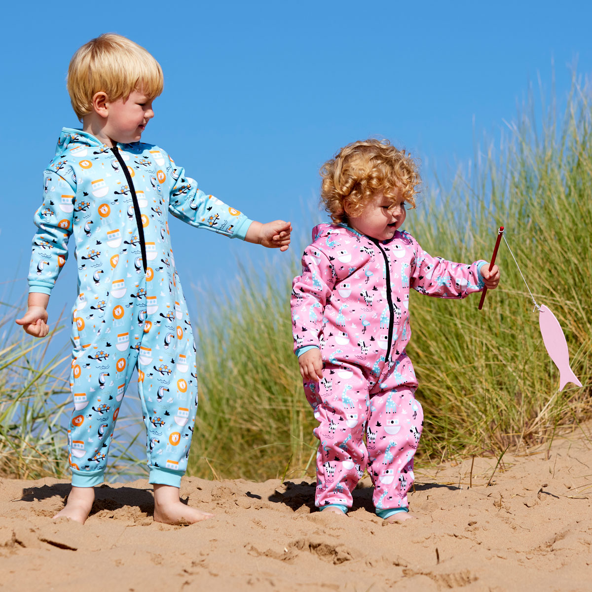 After Swim Waterproof Onesie Noah's Ark